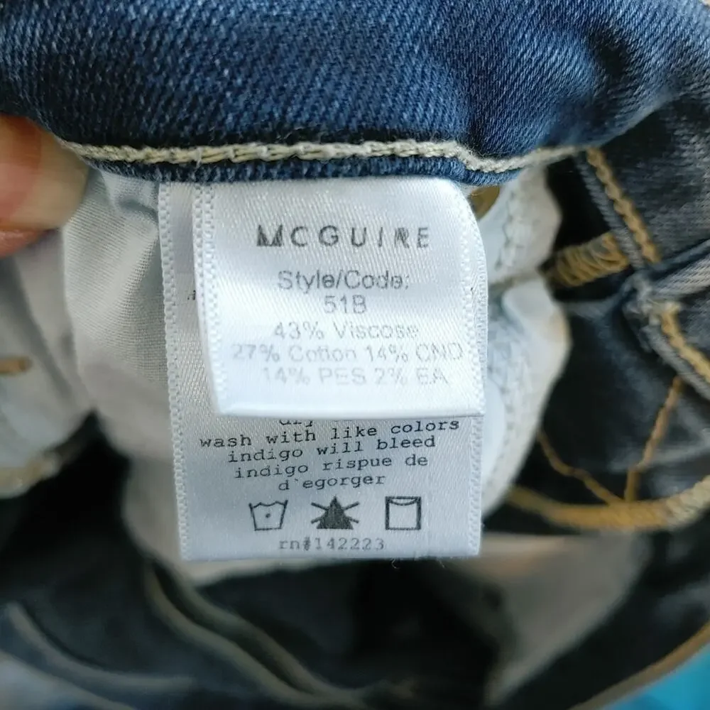 McGuire Denim Women's Newton Skinny Jean Medium Wash Sz 27